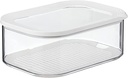 Mepal - Recipient frigider pentru mic dejun Duo Omnia - Recipiente pentru depozitarea alimentelor cu 2 straturi - Cutie de depozitare mezeluri si branza - Depozitare si organizare in bucatarie - 500 ml & 1200 ml - Negru