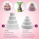 Tortul meu Whitepearl Styrofoam 2 niveluri calitate 12g/l rotund inaltime totala. 17cm constă din ⌀ 10,5 / 16cm cu bandă adezivă dublu fețe și bază de tort aurie Ideal pentru manechin de tort/zi de naștere/sărbătoare