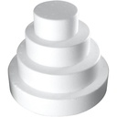 Tortul meu Whitepearl Styrofoam 2 niveluri calitate 12g/l rotund inaltime totala. 17cm constă din ⌀ 10,5 / 16cm cu bandă adezivă dublu fețe și bază de tort aurie Ideal pentru manechin de tort/zi de naștere/sărbătoare