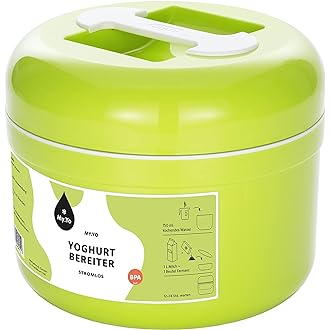 My.Yo - aparat de iaurt fără electricitate | Culoare var | Incl. 2 pungi de fermenti organici
