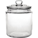 Tava de biscuiti Olympia Biscotti cu capac 3,8 litri, sticla transparenta, dimensiune: 252(H) x 200(Dia)mm - dulciuri, cofetarie, muesli, paste, tava de depozitare pentru alimente uscate - lavabil la masina de spalat vase, GG925