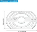 PATIKIL 2 bucăți 4" Diametrul exterior Placă rotundă de plafon pentru bară transversală de lumină Suport rotund de montare Suport universal pentru lampă cu șurub de împământare pentru candelabre