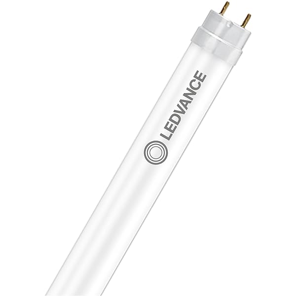 Tub LED OSRAM Substitube Pure cu bază G13, lungime: 0,6 metri, alb cald (2700K), 6,6W, înlocuitor pentru tuburile fluorescente clasice de 18W, pachet de 8