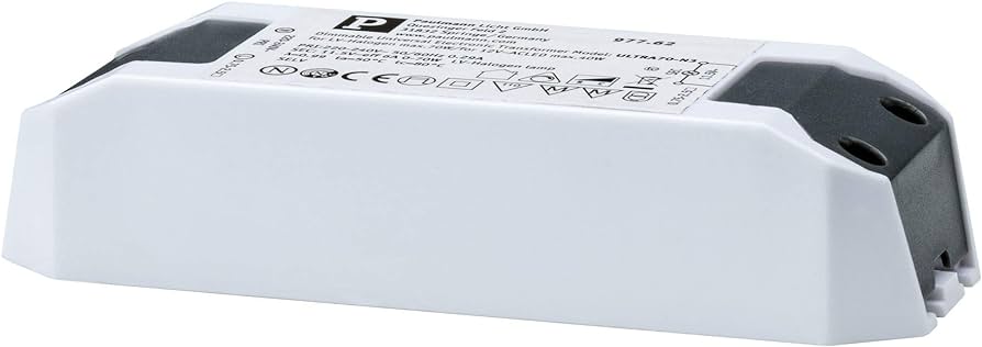 Paulmann 97762 Transformator Transformator electronic Halogen + LED Driver 0-50 Watt Balast alb Pachet de 1