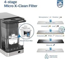 Statie de apa Philips Water All-IN-ONE, distribuitor pentru apa calda si rece filtrata, capacitate 2,8 L, 6 presetari de temperatura, ecran tactil ADD5980/31 argintiu negru marime unica