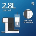 Statie de apa Philips Water All-IN-ONE, distribuitor pentru apa calda si rece filtrata, capacitate 2,8 L, 6 presetari de temperatura, ecran tactil ADD5980/31 argintiu negru marime unica