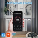 Termostat pentru calorifer SALCAR TRV801W termostat încălzire LCD inteligent WiFi compatibil cu Amazon Alexa și Google Assistant termostat de încălzire Radiator inteligent Tuya, nu este necesară gateway
