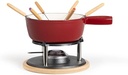 Set fondue 6 furculite alb - men390