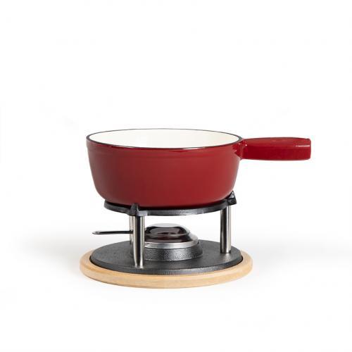 Set fondue 6 furculite alb - men390