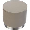 Coș de cosmetice TATAY cu pedală din oțel inoxidabil, capacitate 3L, interior detașabil, închidere moale, fără BPA, culoare neagră. Dimensiuni: 17,5 x 22,5 x 25 cm.