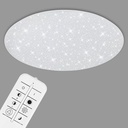 TELEFUNKEN - Spot încastrat LED inteligent ultra plat, spot LED WiFi, control aplicație, control vocal, culori deschise colorate și tonuri de alb, telecomandă, dimensiuni de instalare 110X30 cm, 6 W, 600 Lm, alb