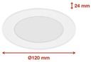 TELEFUNKEN - Spot încastrat LED inteligent ultra plat, spot LED WiFi, control aplicație, control vocal, culori deschise colorate și tonuri de alb, telecomandă, dimensiuni de instalare 110X30 cm, 6 W, 600 Lm, alb