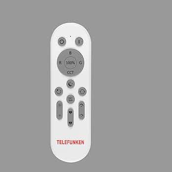 TELEFUNKEN - Spot încastrat LED inteligent ultra plat, spot LED WiFi, control aplicație, control vocal, culori deschise colorate și tonuri de alb, telecomandă, dimensiuni de instalare 110X30 cm, 6 W, 600 Lm, alb