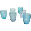 Villa d'Este Home Tivoli 5907719 Kora Light/Imperial Set 6 pahare de apa 295 ml din sticla, lejer