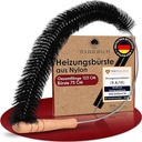 Perie pentru calorifer WEIDEBACH lungime totală 90 cm / perie 40 cm din microfibră, perie pentru curățarea radiatorului fără păr de animale, peria pentru radiator intră în fiecare colț, perie de încălzire stabilă și flexibilă