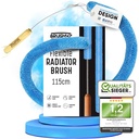 Perie pentru calorifer WEIDEBACH lungime totală 90 cm / perie 40 cm din microfibră, perie pentru curățarea radiatorului fără păr de animale, peria pentru radiator intră în fiecare colț, perie de încălzire stabilă și flexibilă