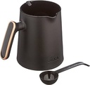 Coș de gunoi cosmetic WENKO Leman, 3 litri, coș de gunoi de baie cu strat anti-amprentă, suport pentru geanta, oțel inoxidabil, 17x25x22,5 cm, negru metalic