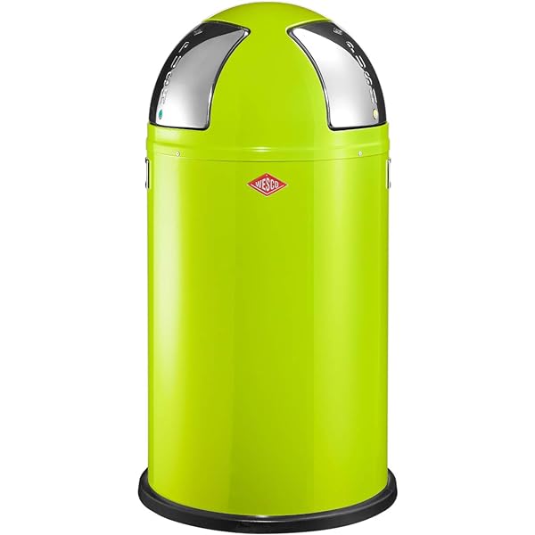 Wesco Push Two Tretabfalleimer, Edelstahl, 40 x 40 x 77,5 cm