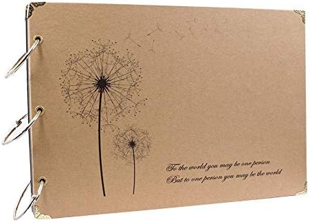 Album foto ZEEYUAN Pagini albe mari DIY Scrapbooking pentru bricolaj Perfect ca album de călătorie cu carte de oaspeți...