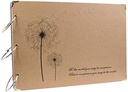 Album foto ZEEYUAN Pagini albe mari DIY Scrapbooking pentru bricolaj Perfect ca album de călătorie cu carte de oaspeți...