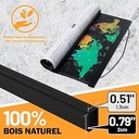 Rama Poza Ywlake B0, Rama Poster, 140 x 100 cm, 140 x 70 cm, 140 x 50 cm, Lemn magnetic, natural, pentru postere, rame magnetice, pentru agatat (140 cm, negru)