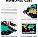 Rama Poza Ywlake B0, Rama Poster, 140 x 100 cm, 140 x 70 cm, 140 x 50 cm, Lemn magnetic, natural, pentru postere, rame magnetice, pentru agatat (140 cm, negru)