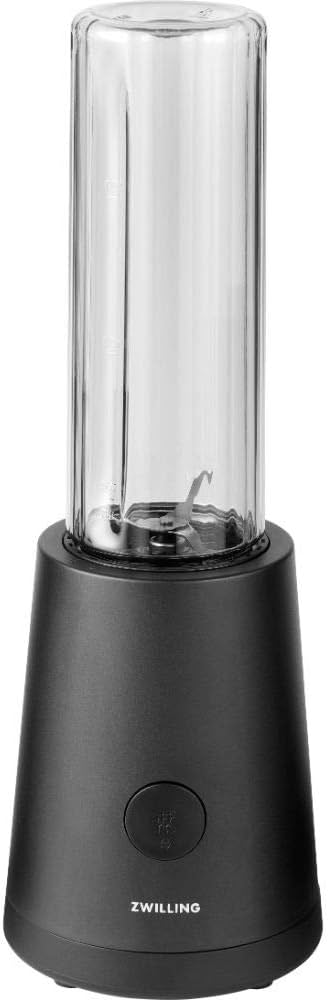 Mixer ZWILLING, aparat pentru smoothie, inclusiv sticla cu capac, 600 ml, 300 wați, oțel inoxidabil/plastic, negru