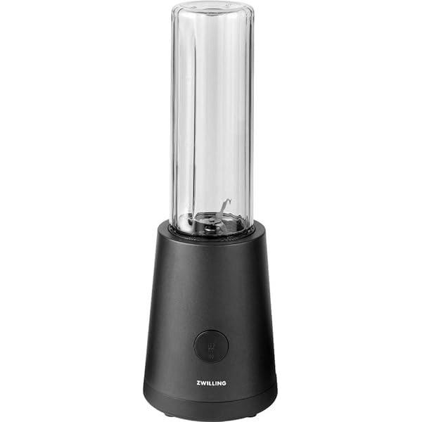Mixer ZWILLING, aparat pentru smoothie, inclusiv sticla cu capac, 600 ml, 300 wați, oțel inoxidabil/plastic, negru