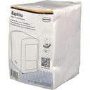 Dispenser Zagg OXO Good Grips pentru șervețele pentru față, mâini și șervețele care se pot spăla, 18/8 Edelstahl, Weiss, 5,88" L x 6,62" L x 3,38" H