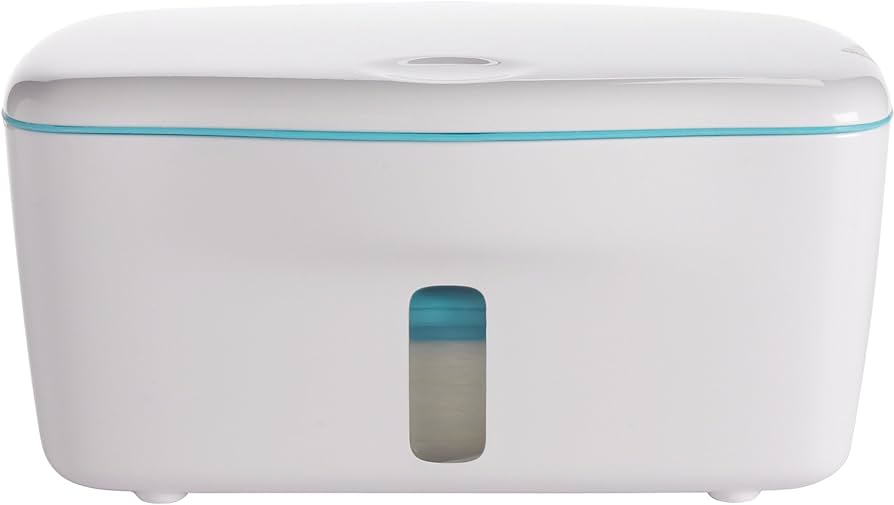 Dispenser Zagg OXO Good Grips pentru șervețele pentru față, mâini și șervețele care se pot spăla, 18/8 Edelstahl, Weiss, 5,88" L x 6,62" L x 3,38" H