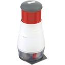 Zyliss E910012 Zick Zick Classic tăietor de legume, plastic/oțel inoxidabil, alb/roșu, tăietor de ceapă, tăietor de legume, tocător universal, se poate spăla în mașina de spălat vase, 5 ani garanție
