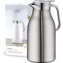 alfi SKYLINE 1.0l, alb nucă de cocos mat, ulcior de vid din oțel inoxidabil cu inserție igienica din sticlă securizată, capac cu șurub cu buton confortabil, mâner ergonomic, cu o singură mână, ideal ca o cafea