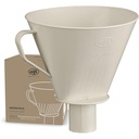 alfi AROMA PLUS, alb, filtru de cafea din portelan, pentru hartie de filtru marimea 4, filtru manual pentru balon termos, refolosibil, cafea direct in balon vidat, gura, lavabil la masina de spalat vase