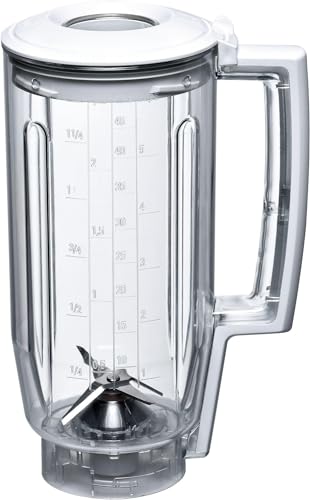 Accesoriu mixer Bosch MUZ5MX1, capacitate 1,25 litri, plastic, amestecare shake-uri sau cocktail-uri, lavabil la masina de spalat vase, potrivit pentru masina de bucatarie seria 4 si seria 2