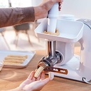 Set accesorii Bosch BakingSensation MUZ5BS1, mașină de tocat carne, bol de plastic, accesoriu pentru patiserie, disc perforat din oțel inoxidabil, 4 variante de patiserie, potrivit pentru seria 4