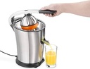 CASO CP 330 Pro - Presa de citrice de design, presa electrica si puternica de lamaie cu con de presa universal din otel inoxidabil, 160 wati, pentru toate citricele obisnuite, cu pornire automata, fara BPA