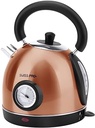 Fierbător electric Cecotec ThermoSense 420 Albastru deschis, 1.8 Litri, 2200 W, Măsurarea temperaturii, Baza 360 de grade, Oțel inoxidabil, Stil Vintage, Albastru, 01482