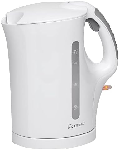 Fierbător Clatronic® | Fierbător | Fierbător 1,7 L cu oprire automată și manuală | filtru detarabil de calcar | max 2200Watt | Fierbător alb | WK 3445 alb