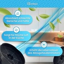 DL-pro 2 x filtru de carbon activ Filtru de carbon pentru Whirlpool 484000008782 Tip 58 Ikea Nyttig FIL 220 CFC0038000 DG81-02468A hota extractiva