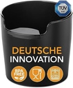 Recipient knock-off De'Longhi DLSC059, pentru portafiltru espresso, cutie de depozitare zat de cafea, accesorii aparat de cafea pentru barista de acasa, container knock-off din otel inoxidabil