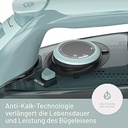 Imetec Perfect Comfort, fier de călcat cu abur, ușor, la îndemână, protecție anticalcar, șoc cu abur 140 g, talpă din oțel inoxidabil, 2200 W, mâner ergonomic, tehnologie de economisire a energiei