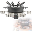 Set electric Russell Hobbs [fondue de brânză, fondue de ciocolată sau fondue de ulei/bulion] Fiesta (inclusiv 6 furculițe colorate, lavabil la mașina de spălat vase și oală de 1,2 l din oțel inoxidabil, 1200 W) 22560-56