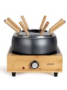 Set electric Russell Hobbs [fondue de brânză, fondue de ciocolată sau fondue de ulei/bulion] Fiesta (inclusiv 6 furculițe colorate, lavabil la mașina de spălat vase și oală de 1,2 l din oțel inoxidabil, 1200 W) 22560-56