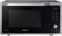 Cuptor cu microunde combinat Samsung MC32J7055CT/EG cu grătar și aer cald, 900 W, cameră de gătit 32 ℓ (extra mare), 52,3 cm lățime, prăjire subțire, program aluat drojdie/iaurt, argintiu