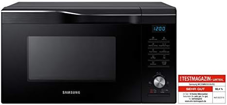 Cuptor cu microunde combinat Samsung MW6000M MC2BM6055CK/EG cu grătar și aer cald / 900 W / 28 L spațiu de gătit (foarte mare) / 51,7 cm lățime / HotBlast / Slim-Fry / Negru