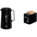 Fierbător electric Tefal KO8508 Smart'n Light | Setarea temperaturii | ceai | Afișaj digital | 30 min. Funcția de menținere la cald | Oprire automată | Capacitate 1.7L | Construcție cu perete dublu | Negru