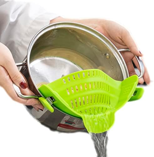 Sita ZAIGON din silicon alimentar - accesorii de bucatarie - 100% fara BPA - sita pentru paste si ajutor pentru turnarea pastelor, fructelor, legumelor - lavabila in masina de spalat vase - perfecta pentru tigai, oale si boluri