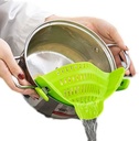 Sita ZAIGON din silicon alimentar - accesorii de bucatarie - 100% fara BPA - sita pentru paste si ajutor pentru turnarea pastelor, fructelor, legumelor - lavabila in masina de spalat vase - perfecta pentru tigai, oale si boluri