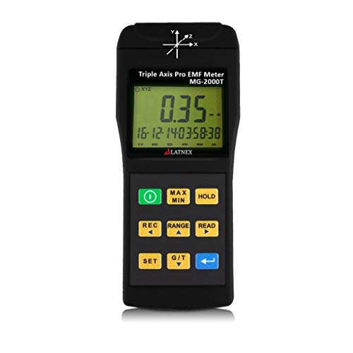 Contor Gauss pentru câmp magnetic EMI MG-2000T cu triplă axă, utilizare profesională cu data logger, EMI pentru mașini RMN, dispozitive industriale și medicale, linii electrice și dispozitive