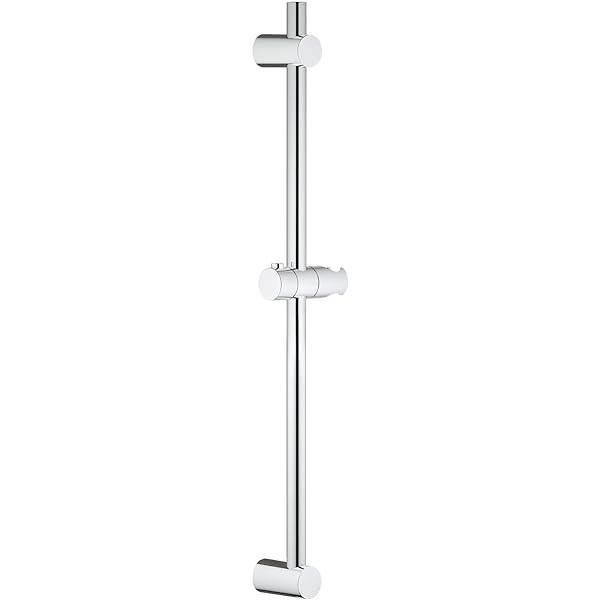 GROHE Sină de duș universală (600 mm, cu suporturi de perete, glisoare și piesă de îmbinare, atașare rapidă, variabilă pentru adaptarea la găurile existente), crom, 27724000